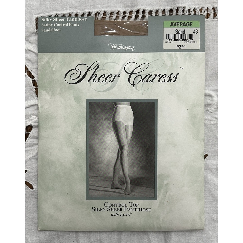 Worthington Sheer Caress Control Top Silky Sheer Sand 43 Size: AVERAGE